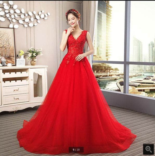 2021 real picture red lace appliques a line prom dresses sleeveless beaded sequins corset court train party gowns v neckline elegant sweet 1, Black
2021 real picture red lace appliques a line prom dresses sleeveless beaded sequins corset court train party gowns v neckline elegant sweet 1, Black