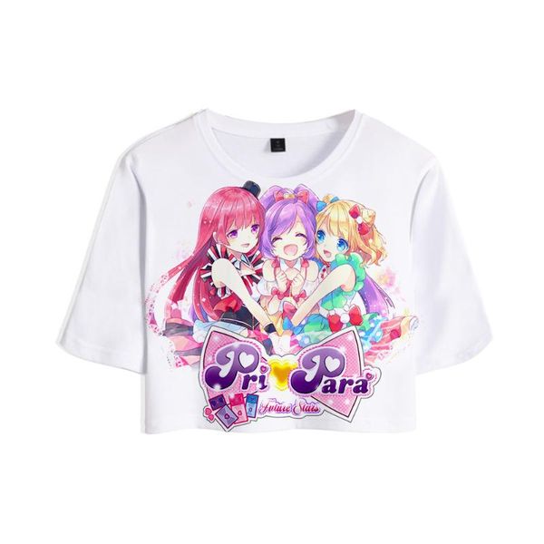 women's t-shirt 2021 idol time pripara merch 3d print girl short women casual t shirt, White
women's t-shirt 2021 idol time pripara merch 3d print girl short women casual t shirt, White