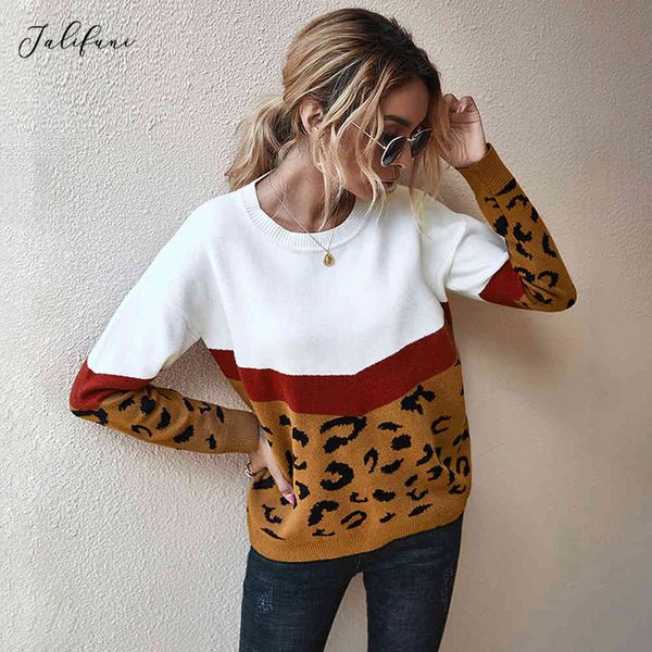 leopard sweater women patchwork autumn winter ladies long sleeve jumper pullover sweaters brown fashion womens clothing 210415, White;black
leopard sweater women patchwork autumn winter ladies long sleeve jumper pullover sweaters brown fashion womens clothing 210415, White;black