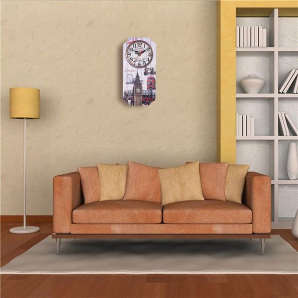 creative wooden wall clock farmhouse decor watch large decorative clocks for home quartz timer