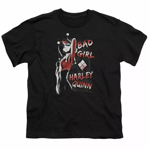 Harley Quinn Bad Girl Kids Youth T Shirt Licensed Joker DC Comics Tee Black, White;black
Harley Quinn Bad Girl Kids Youth T Shirt Licensed Joker DC Comics Tee Black, White;black