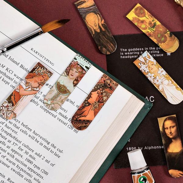 bookmark retro magnetic bookmarks famous painting magnet page markers special gift for students reading
bookmark retro magnetic bookmarks famous painting magnet page markers special gift for students reading