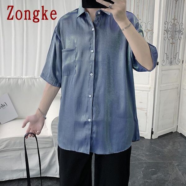 men's casual shirts zongke shirt men clothing harajuku male fashion japanese streetwear korean -2xl 2021 arrivals, White;black
men's casual shirts zongke shirt men clothing harajuku male fashion japanese streetwear korean -2xl 2021 arrivals, White;black