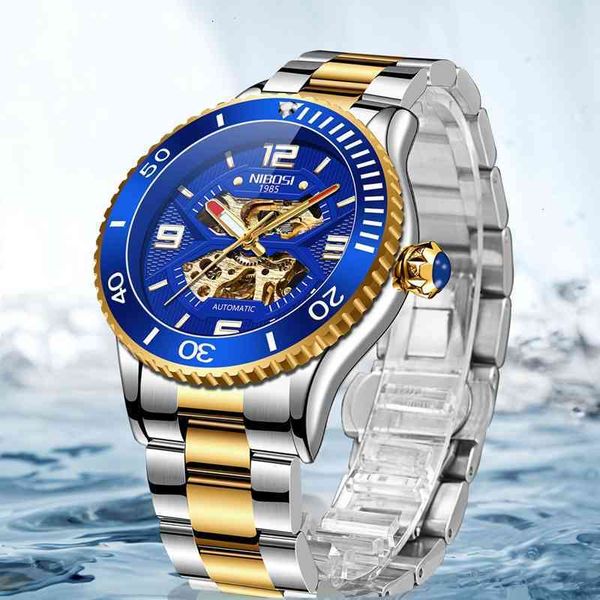 brand nibosi mechanical 2021 watch luxury sapphire glass automatic rustless steel seal 100m es men, Slivery;brown
brand nibosi mechanical 2021 watch luxury sapphire glass automatic rustless steel seal 100m es men, Slivery;brown