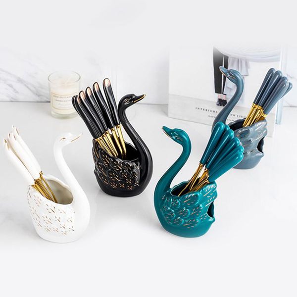 nordic luxury ceramic stainless steel fruit fork set dessert forks swan base cake ice cream spoon dinnerware sets
nordic luxury ceramic stainless steel fruit fork set dessert forks swan base cake ice cream spoon dinnerware sets