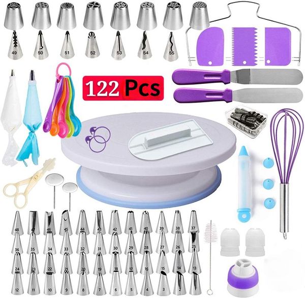 pcs/set cake turntable decorating tools kit rotary table baking tool piping nozzle bag set supplies sets & pastry
pcs/set cake turntable decorating tools kit rotary table baking tool piping nozzle bag set supplies sets & pastry