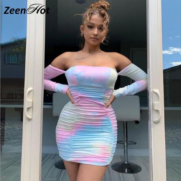women's tie dye off shoulder long sleeves bodycon mini tube dress pleated club party female vintage casual dresses, Black;gray
women's tie dye off shoulder long sleeves bodycon mini tube dress pleated club party female vintage casual dresses, Black;gray
