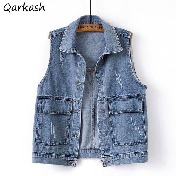 women's vests women denim sleeveless solid waistcoats spring casual turn-down collar outwear loose plus size s-5xl all-match streetwear, Black;white
women's vests women denim sleeveless solid waistcoats spring casual turn-down collar outwear loose plus size s-5xl all-match streetwear, Black;white