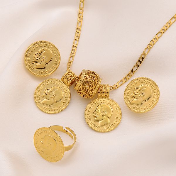 coin cephalic pendant earring ring 14k fine solid gold filled figaro link chain jewelry sets retro yearning treasure 1913, Silver
coin cephalic pendant earring ring 14k fine solid gold filled figaro link chain jewelry sets retro yearning treasure 1913, Silver