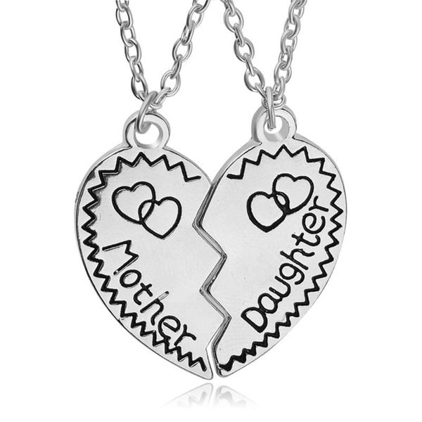 pendant necklaces 2pcs lovely mother daughter heart shape necklace set jewelry chain, Silver
pendant necklaces 2pcs lovely mother daughter heart shape necklace set jewelry chain, Silver