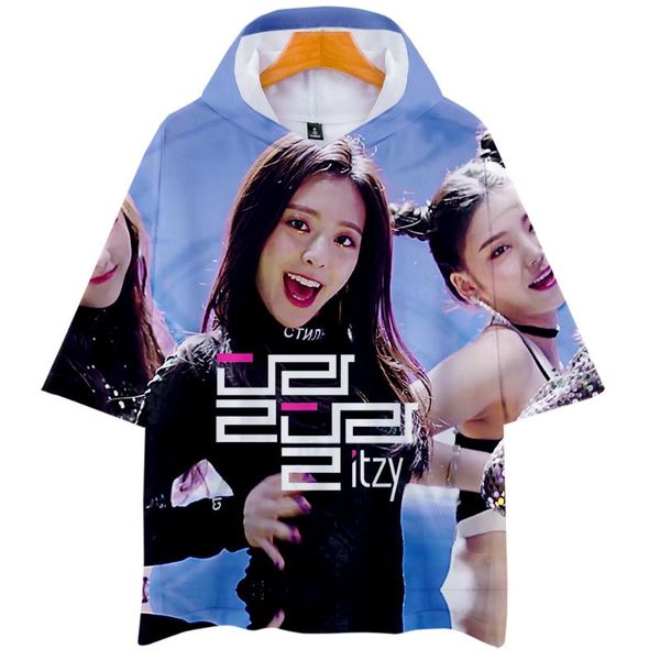women's t-shirt itzy 3d printed hooded t shirts women/men fashion summer short sleeve 2021 casual streetwear clothes, White
women's t-shirt itzy 3d printed hooded t shirts women/men fashion summer short sleeve 2021 casual streetwear clothes, White