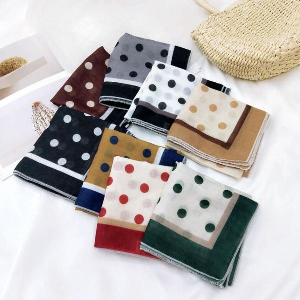 scarves women dots print cotton linen square scarf small neckerchief female thin headscarf headband fashion all-match bandanas 58*58cm, Blue;gray
scarves women dots print cotton linen square scarf small neckerchief female thin headscarf headband fashion all-match bandanas 58*58cm, Blue;gray