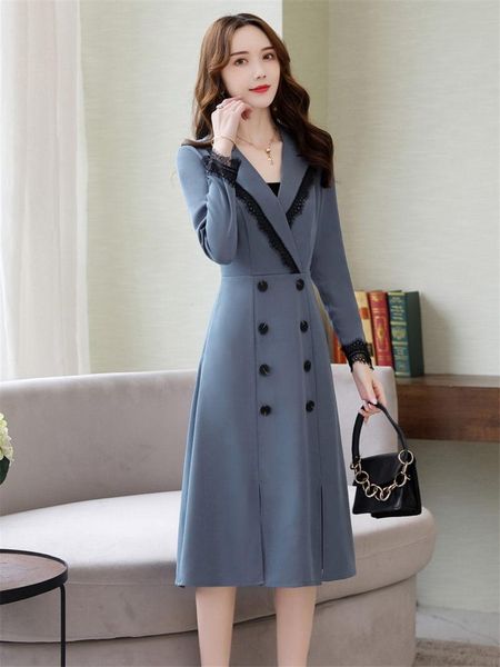 casual dresses dress female mid-length 2021 spring style ol lady temperament double-breasted lace patchwork windbreaker clothes f2889, Black;gray
casual dresses dress female mid-length 2021 spring style ol lady temperament double-breasted lace patchwork windbreaker clothes f2889, Black;gray