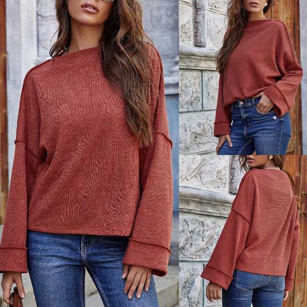 women's sweaters mujer suéteres women sweater red o-neck loose pullover solid color pagoda sleeve knitted for, White;black
women's sweaters mujer suéteres women sweater red o-neck loose pullover solid color pagoda sleeve knitted for, White;black