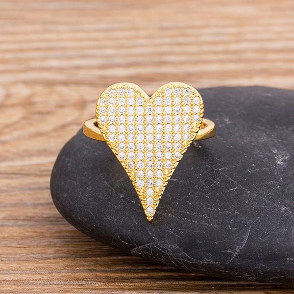 gold color romantic heart adjustable rings cubic zirconia opening finger for women couple charm jewelry gift cluster, Golden;silver
gold color romantic heart adjustable rings cubic zirconia opening finger for women couple charm jewelry gift cluster, Golden;silver
