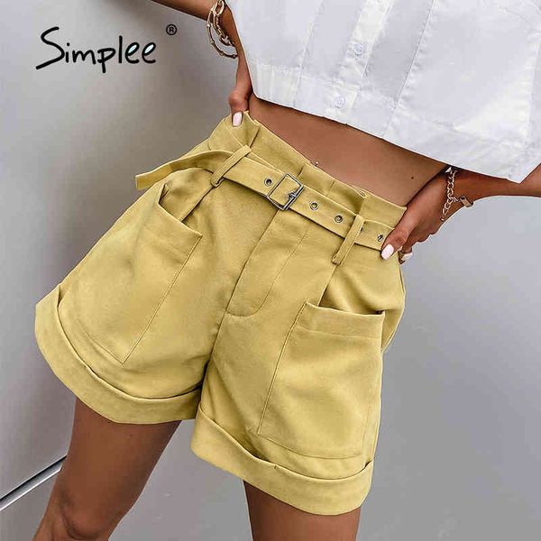 casual straight street solid women elastic loose wide leg high waist summer shorts harajuku 210414, White;black 
casual straight street solid women elastic loose wide leg high waist summer shorts harajuku 210414, White;black