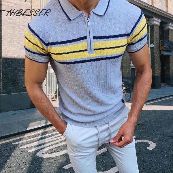 men's polos nibesser shirt slim-fit contrast men knitted shirts stitching color zipper neck wild casual short-sleeved, White;black
men's polos nibesser shirt slim-fit contrast men knitted shirts stitching color zipper neck wild casual short-sleeved, White;black