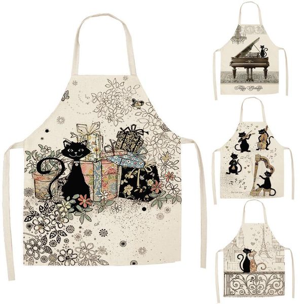 cartoon funny black white cat printed kitchen aprons for women linen home cooking baking waist bib pinafore cleaning tool
cartoon funny black white cat printed kitchen aprons for women linen home cooking baking waist bib pinafore cleaning tool