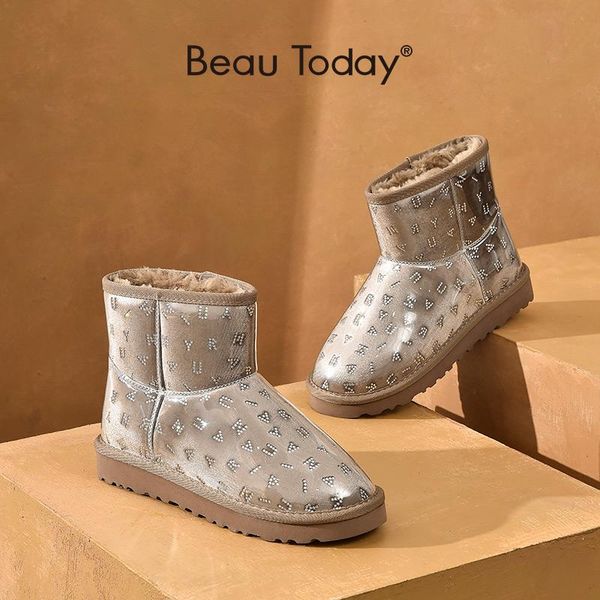 boots beautoday snow women transparent ankle booties round toe rhinestone letter winter female warm fur shoes handmade 08028, Black
boots beautoday snow women transparent ankle booties round toe rhinestone letter winter female warm fur shoes handmade 08028, Black
