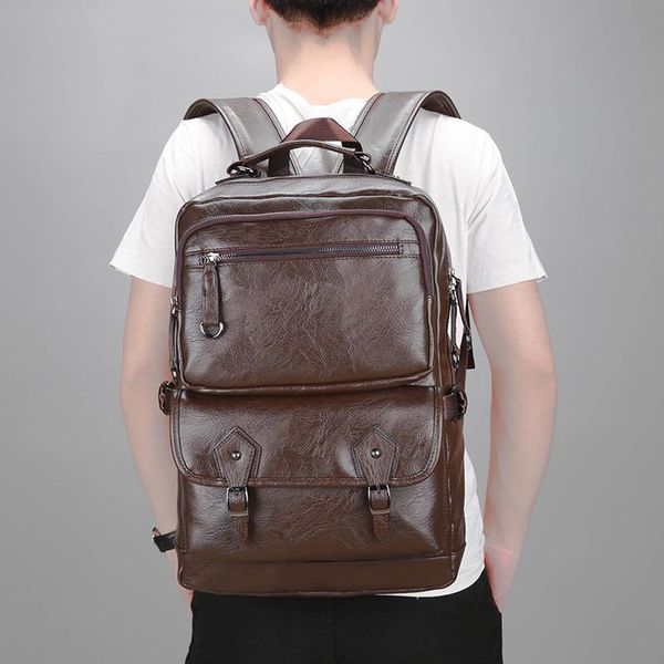 backpack soft leather for men business casual 15.6 inch lapbackpacks teenager school backbag daypack mochila
backpack soft leather for men business casual 15.6 inch lapbackpacks teenager school backbag daypack mochila