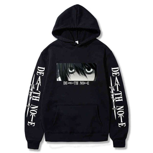 death note hoodie kira lawliet ey anime print harajuku sweatshirts long sve korean fashion couple hoodi pullover, Black
death note hoodie kira lawliet ey anime print harajuku sweatshirts long sve korean fashion couple hoodi pullover, Black