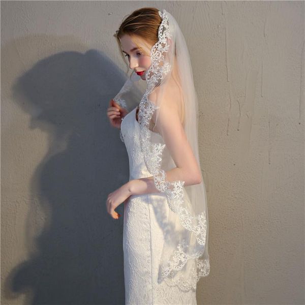 bridal veils arrival 1m veil lace handmade princess short net yarn wedding with comb accessories, Black
bridal veils arrival 1m veil lace handmade princess short net yarn wedding with comb accessories, Black