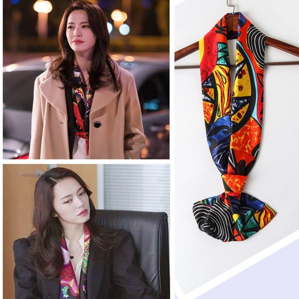 scarve 2021 spring and autumn small silk female hair band profsional busins korean scarf fashion decoration, Blue;gray
scarve 2021 spring and autumn small silk female hair band profsional busins korean scarf fashion decoration, Blue;gray