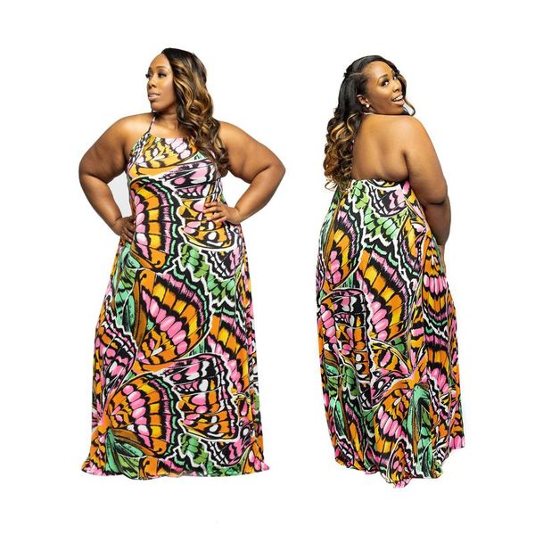 plus size dresses 2021 multicolor print halter backless cake skirt dress, Black
plus size dresses 2021 multicolor print halter backless cake skirt dress, Black