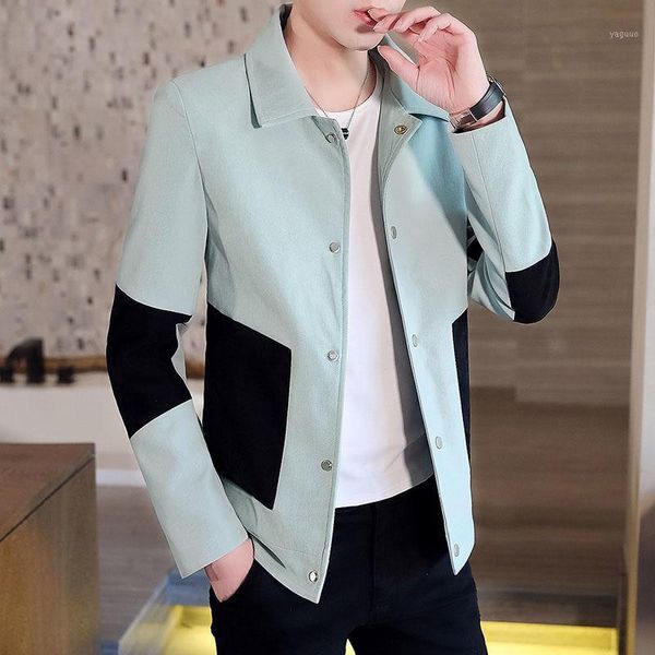 fashion jacket, color matching lapel jacket for men, spring youth jacket,men clothing men's jackets, Black;brown
fashion jacket, color matching lapel jacket for men, spring youth jacket,men clothing men's jackets, Black;brown