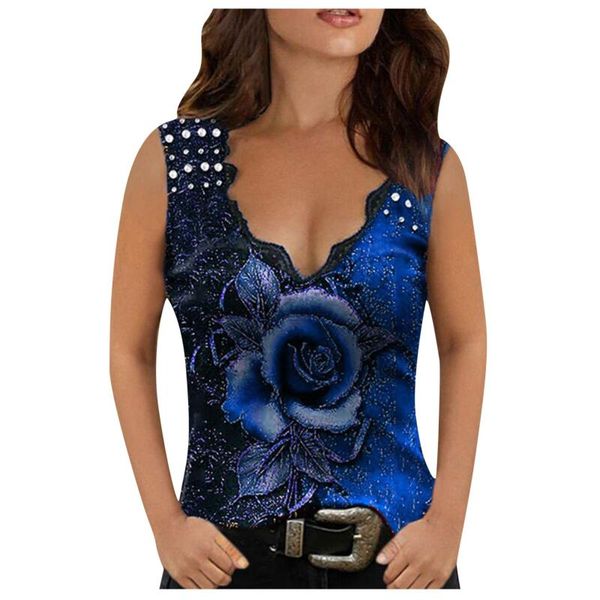 women's blouses & shirts floral sleeveless vest shirt women summer blouse and multicolor rose print tank top, White
women's blouses & shirts floral sleeveless vest shirt women summer blouse and multicolor rose print tank top, White