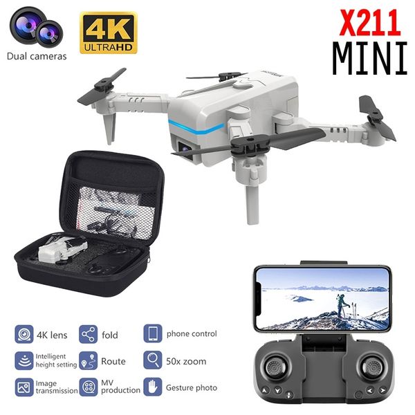 x211 mini folding uav 4k dual camera high definition aerial pgraphy long range remote control aircraft
x211 mini folding uav 4k dual camera high definition aerial pgraphy long range remote control aircraft