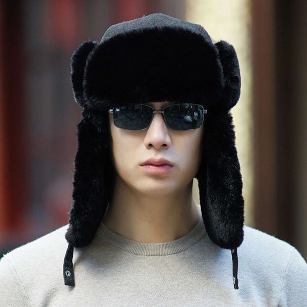 lei feng men's hat winter korean fashion outdoor windproof and cold proof cycling ear cap northeast thickened warm cotton hat, Blue;gray
lei feng men's hat winter korean fashion outdoor windproof and cold proof cycling ear cap northeast thickened warm cotton hat, Blue;gray
