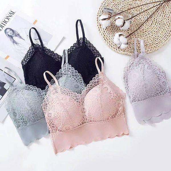 yoga outfit female lace bra solid color large size gathered comfortable breathing vest thin push up seamless soft tube top
yoga outfit female lace bra solid color large size gathered comfortable breathing vest thin push up seamless soft tube top