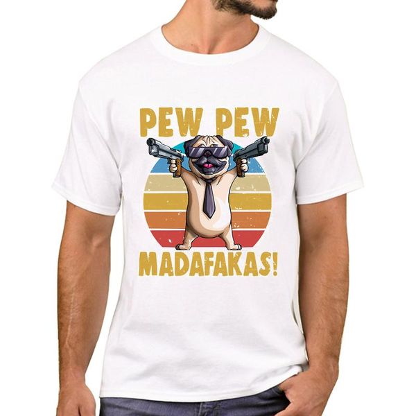 men's t-shirts teehub est dog pew madafakas men t-shirt vintage pug gun printed t shirts short sleeve hipster tshirts retro tee, White;black
men's t-shirts teehub est dog pew madafakas men t-shirt vintage pug gun printed t shirts short sleeve hipster tshirts retro tee, White;black