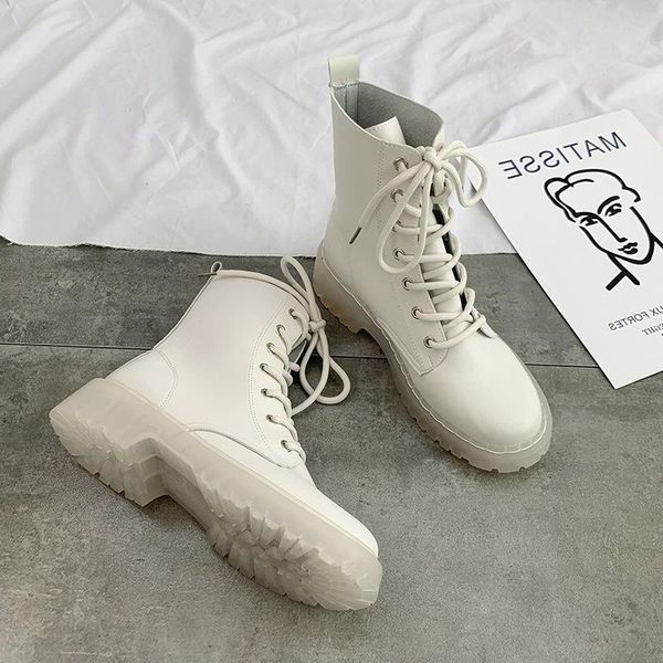 boots and korean fashion women's middle school summer thin thick bottomed white british, Black
boots and korean fashion women's middle school summer thin thick bottomed white british, Black