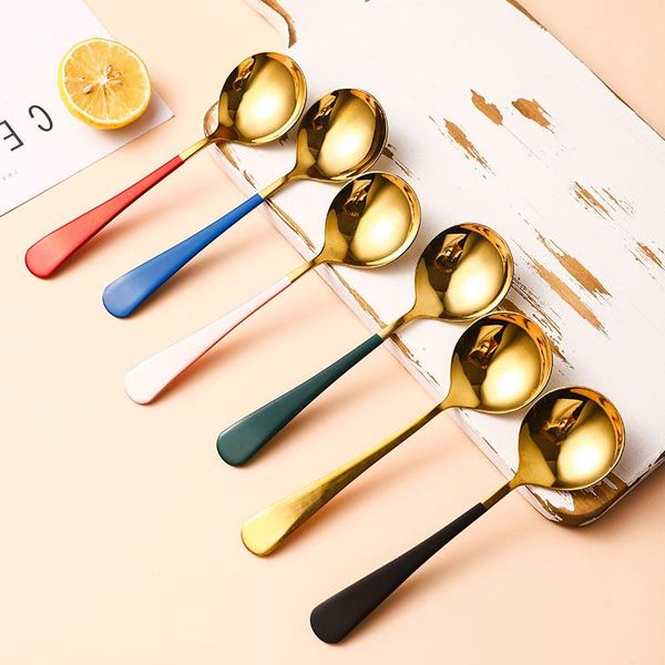 spoons nordic 304 stainless steel golden dpoon cute household pink red spoon soup short handle creative small
spoons nordic 304 stainless steel golden dpoon cute household pink red spoon soup short handle creative small
