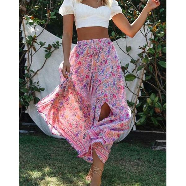 skirts 2021 summer women floral printed vintage skirt elastic high waist beach casual ladies boho, Black
skirts 2021 summer women floral printed vintage skirt elastic high waist beach casual ladies boho, Black