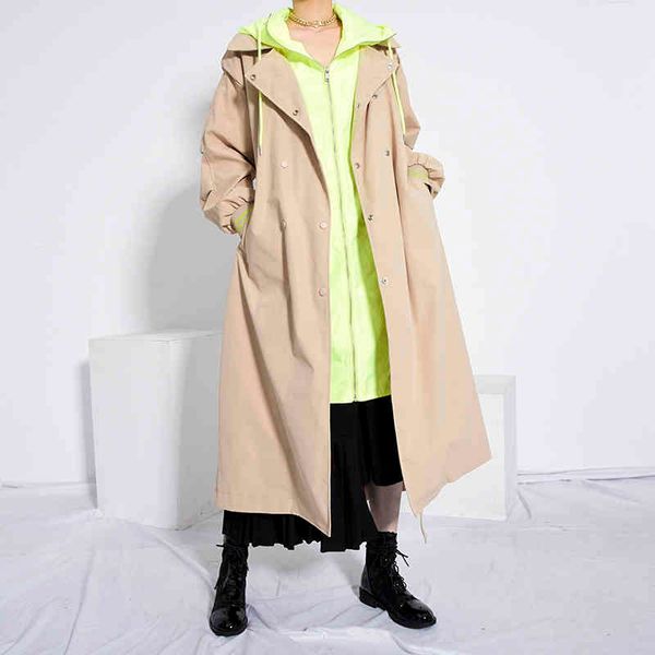 spring hooded trench coat plus size khaki long female trenchcoat overcoat fall clothes women's windbreaker 210510, Tan;black
spring hooded trench coat plus size khaki long female trenchcoat overcoat fall clothes women's windbreaker 210510, Tan;black