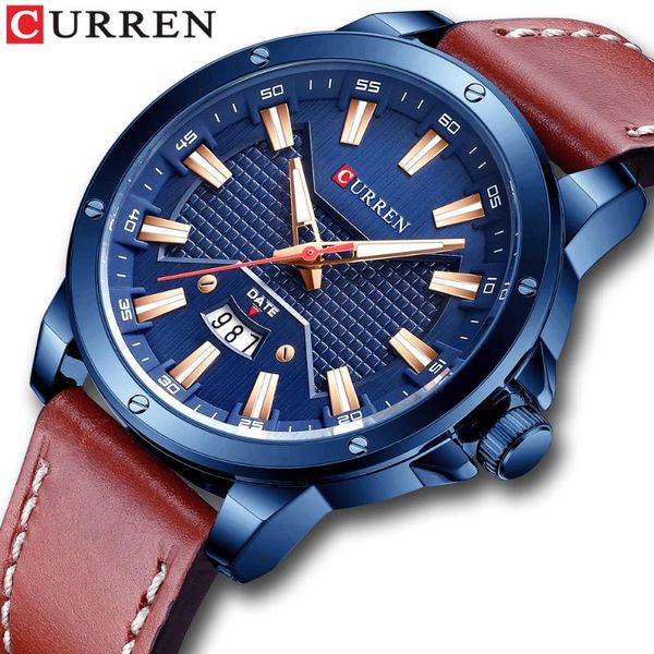 wristwatches curren watches for men quartz leather strap watch fashion business men's wristwatch male gift, Slivery;brown
wristwatches curren watches for men quartz leather strap watch fashion business men's wristwatch male gift, Slivery;brown