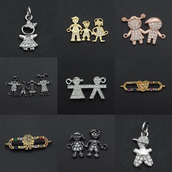 2020 diy boy girl cz charms wholesale family necklace pendant zircon mother father connector for jewelry bracelet making, Bronze;silver
2020 diy boy girl cz charms wholesale family necklace pendant zircon mother father connector for jewelry bracelet making, Bronze;silver