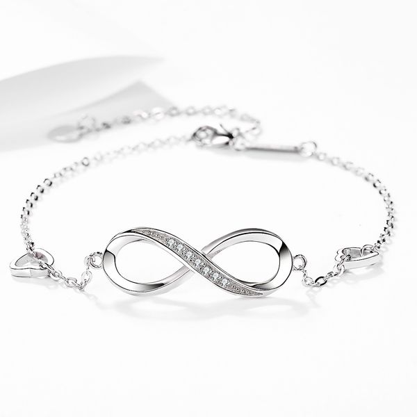 new s925 sterling silver 8-character bracelet fashion jewelry letter women's, Golden;silver
new s925 sterling silver 8-character bracelet fashion jewelry letter women's, Golden;silver