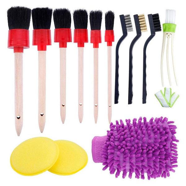 pcs car detailing brush kit for cleaning wheels, dashboard, interior, exterior, leather, air vents, emblems sponge
pcs car detailing brush kit for cleaning wheels, dashboard, interior, exterior, leather, air vents, emblems sponge