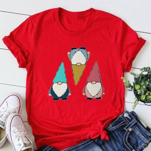 women's t-shirt gnome graphic t shirts aesthetic christmas day women fashion 2022 gothic tees plus size red, White
women's t-shirt gnome graphic t shirts aesthetic christmas day women fashion 2022 gothic tees plus size red, White