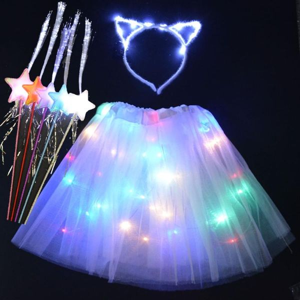 party decoration kid girl baby tutu skirt fancy led light pettiskirt ballet princess dance tulle skirts children cat ear magic wand
party decoration kid girl baby tutu skirt fancy led light pettiskirt ballet princess dance tulle skirts children cat ear magic wand