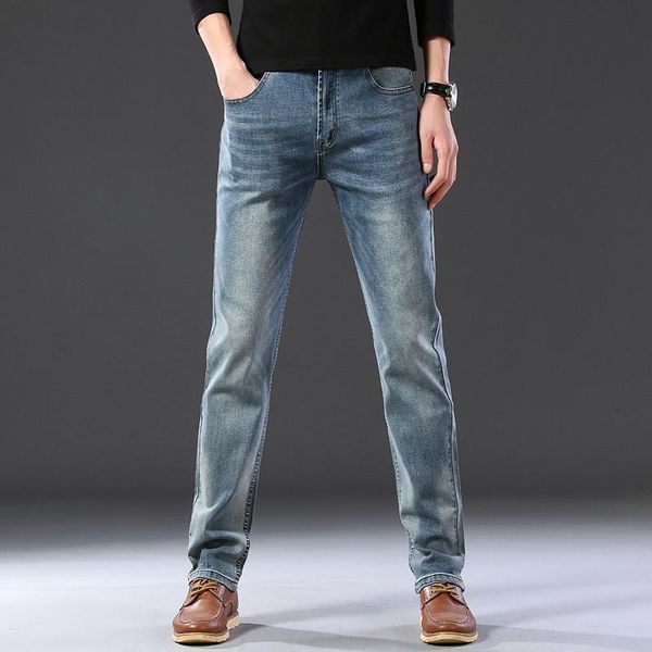 brand men's jeans business casual elastic comfort straight denim pants male trousers, Blue
brand men's jeans business casual elastic comfort straight denim pants male trousers, Blue