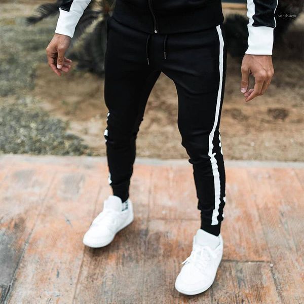 men's pants slim fit jogging trouser causal drawstring mid waist sports track 2021 autumn fashion stripe patchwork for men, Black
men's pants slim fit jogging trouser causal drawstring mid waist sports track 2021 autumn fashion stripe patchwork for men, Black