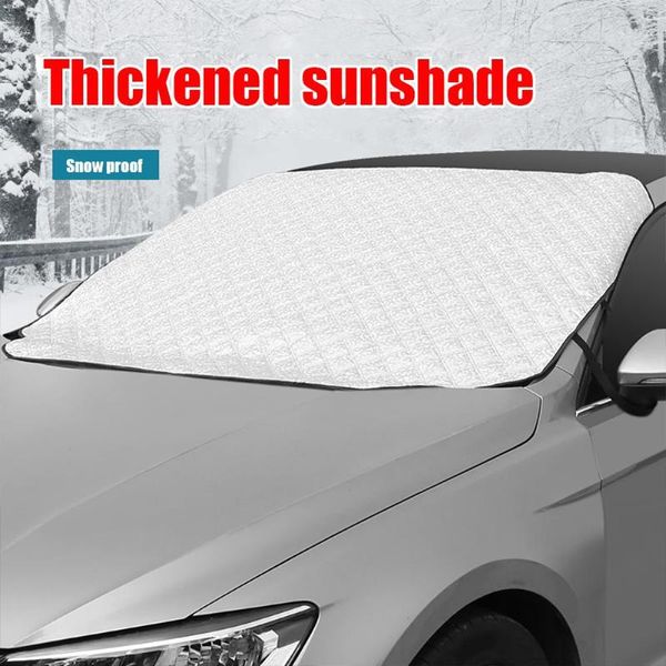

145x111cm magnetic car front windshield cover oxford cloth peva flame retardant cotton for snow ice sun wiper protector sunshade