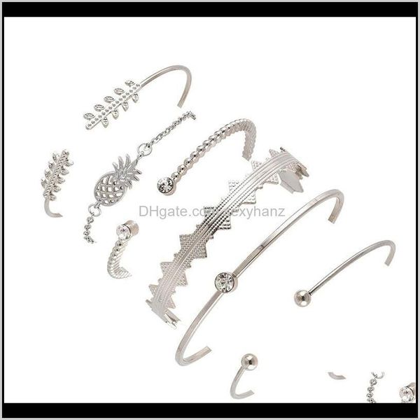 bangle bracelets drop delivery 2021 alyxuy 6 pcs/set vintage pine leaves round crystal geometry open bracelet set fashion party jewelry gift, Black
bangle bracelets drop delivery 2021 alyxuy 6 pcs/set vintage pine leaves round crystal geometry open bracelet set fashion party jewelry gift, Black