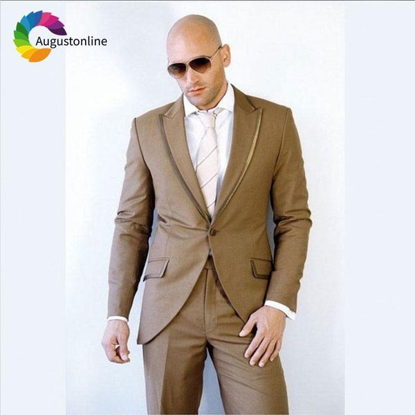brown peaked lapel wedding men suits blazer tuxedos groom wear 2 pieces (jacket+pants) slim fit bespoke prom costume homme men's & blaz, White;black
brown peaked lapel wedding men suits blazer tuxedos groom wear 2 pieces (jacket+pants) slim fit bespoke prom costume homme men's & blaz, White;black