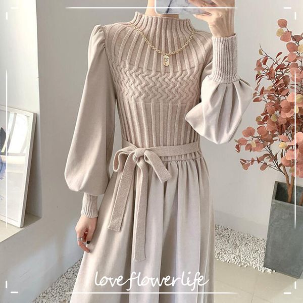 elegant knitted patchwork sweater dress women half turtleneck autumn vintage a-line corduroy dresses vestidos with belt 210521, Black;gray
elegant knitted patchwork sweater dress women half turtleneck autumn vintage a-line corduroy dresses vestidos with belt 210521, Black;gray